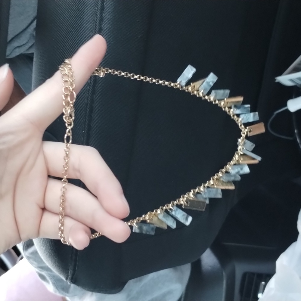 Golden Marble Necklace